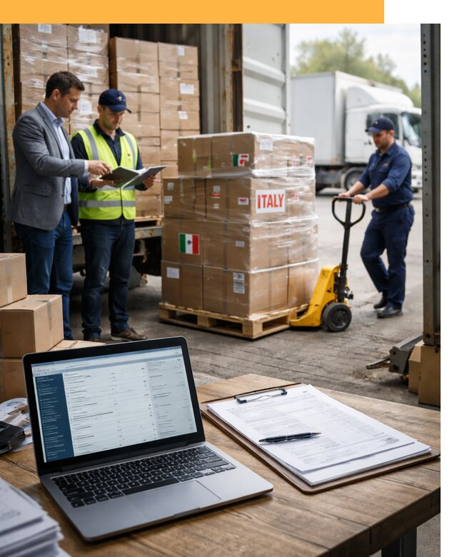 Доставка грузов из Италии: морские и авиаперевозки от 19715