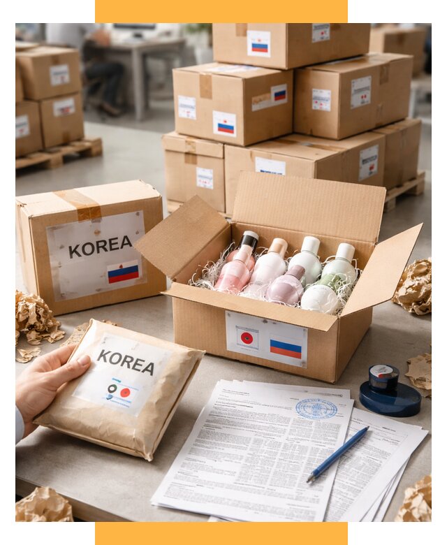 Доставка косметики из Кореи от 9310 р. под ключ | СетСервис-Реж