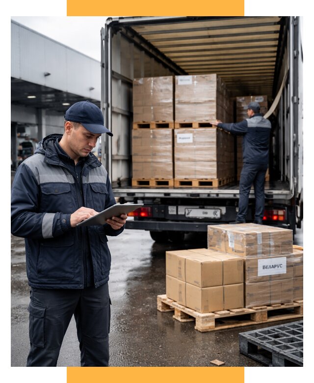 Доставка грузов из Беларуси от 16430 р. логистика СетСервис-Реж