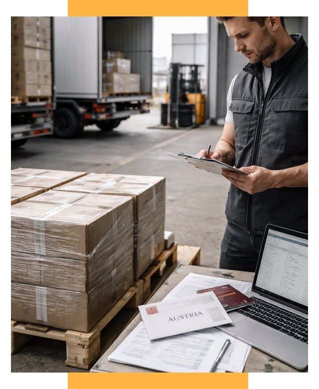 Доставка в Австрию от 71195 р. Логистика и экспорт СетСервис-Реж