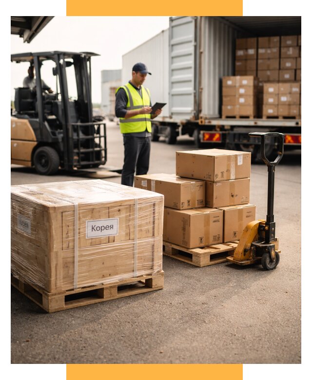 Доставка грузов в Корею из России от 38336 р. | СетСервис-Реж