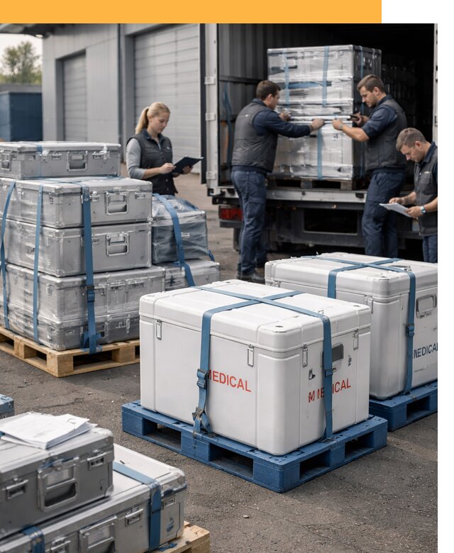 Перевозка медицинского оборудования по всему миру от 16430 руб